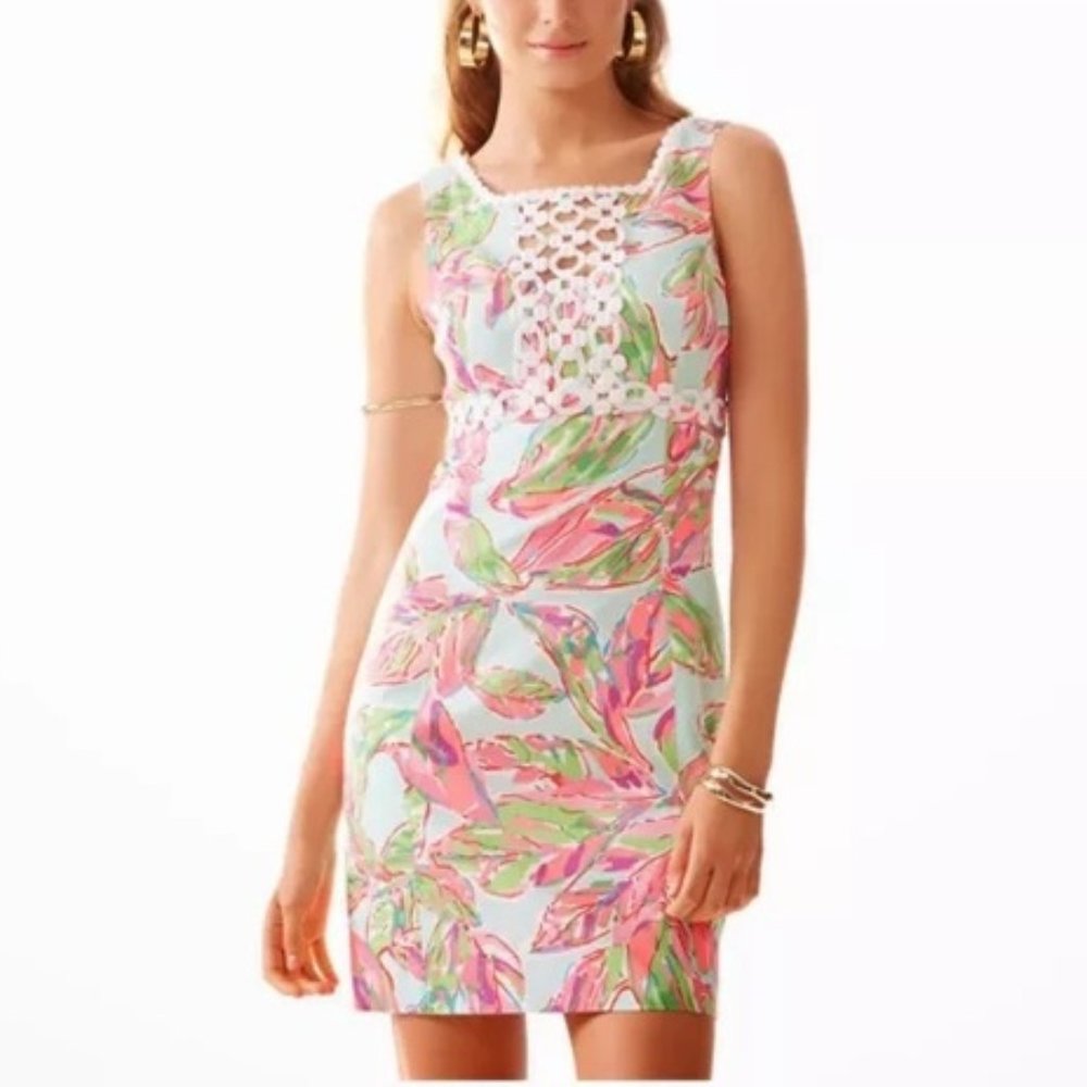Lilly Pulitzer Rosie Shift Dress Multi In the Vias size 10